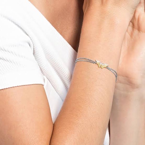 Swarovski:Crystal Fit Wonder-woman Bracelet,Gold Tone,mixed metal finish 5502311 - Picture 3 of 7